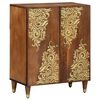 vidaXL Sideboard Brun 60 x 33 x 75 cm Massivt mangotr&auml;