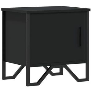 vidaXL S&auml;ngbord svart 40x30x40 cm konstruerat tr&auml;