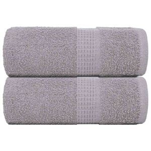 vidaXL Tv&auml;tthanddukar FROGN 2 st gr&aring; 30x30 cm 360 gsm