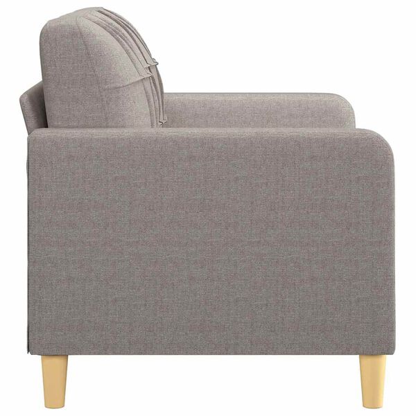 vidaXL 2-sitssoffa taupe 120 cm tyg