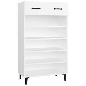 vidaXL Skosk&aring;p vit 60x35x105 cm konstruerat tr&auml;