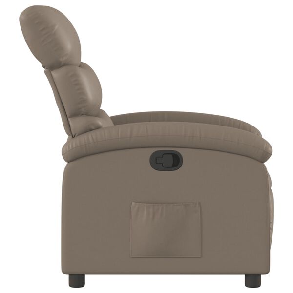vidaXL Reclinerfåtölj cappuccino konstläder