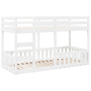 vidaXL V&aring;ningss&auml;ng vit 80x200 cm massiv furu