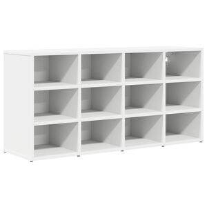 vidaXL Skosk&aring;p 103 x 30 x 51 cm Konstruerat tr&auml; Vit