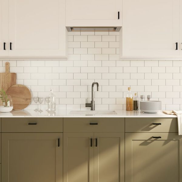 vidaXL Skåphandtag 20 st svart 64 mm rostfritt stål