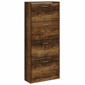 vidaXL Skost&auml;ll r&ouml;kf&auml;rgad ek 63x24x147 cm konstruerat tr&auml;