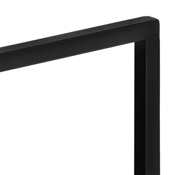 vidaXL Vägghyllor 2 st 40x24x35 cm massivt akaciaträ och stål