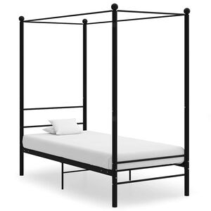 vidaXL Himmels&auml;ng svart metall 90x200 cm