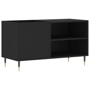vidaXL Stereob&auml;nk svart 85x38x48 cm konstruerat tr&auml;