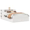 vidaXL S&auml;ngram utan madrass vit 150x200 cm massiv furu