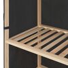 vidaXL Garderob 110x40x170 cm gr&aring; tyg