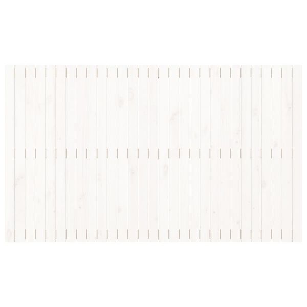 vidaXL V&auml;ggmonterad huvudgavel vit 185x3x110 cm massiv furu