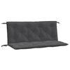 vidaXL B&auml;nkdynor 2 st melerad antracit 120x50x7 cm tyg
