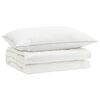 vidaXL 90% G&aring;sdun T&auml;cke Set FULDA 2 pcs 137 x 200 cm Sommar 100 GSM