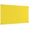 vidaXL Köksplånbak 2 pcs Gul 90 x 50 cm härdat glas