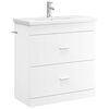 vidaXL Badrumsm&ouml;belset Vit 81 x 40 x 84,5 cm Konstruerat tr&auml;