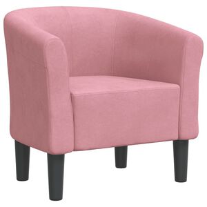 vidaXL F&aring;t&ouml;lj rosa sammet