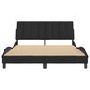 vidaXL Bed Frame without Mattress "Hanko" Black 120x200 cm Velvet