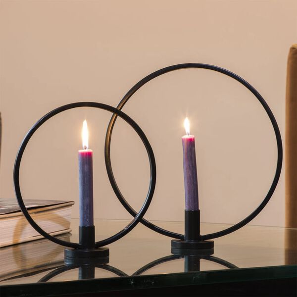 HI Ljusstake 2 st svart