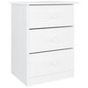 vidaXL S&auml;ngbord ALTA vit 41x35x55,5 cm massiv furu