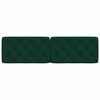 vidaXL Headboard Cushion Dark Green 180 cm Velvet