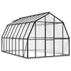 vidaXL V&auml;xthus med basram antracit 12,63 m&sup2; aluminium