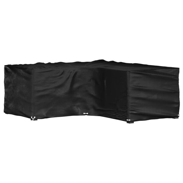 vidaXL Överdrag för utemöbler 16 ölj. 215x215x70cm L-format