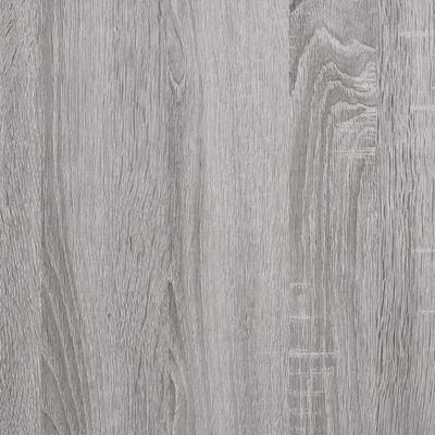 vidaXL Garderob grå sonoma 100x50x200 cm konstruerat trä