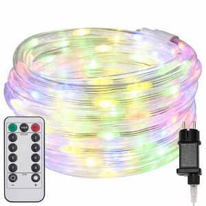 vidaXL Ljuslina med 240 LED-lampor Flerf&auml;rgsdesign 10 m PVC