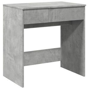 vidaXL Sminkbord med spegel betonggr&aring; 73x46,5x120 cm