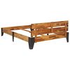 vidaXL Sängram massivt akaciaträ med borstad yta 120x200 cm