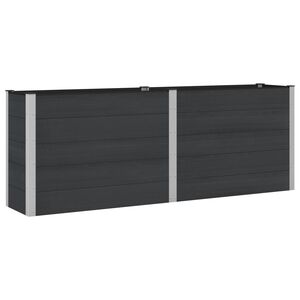vidaXL Upph&ouml;jd odlingsl&aring;da Svart 250 x 50 x 91 cm