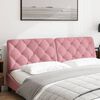 vidaXL Headboard Cushion Pink 180 cm Velvet