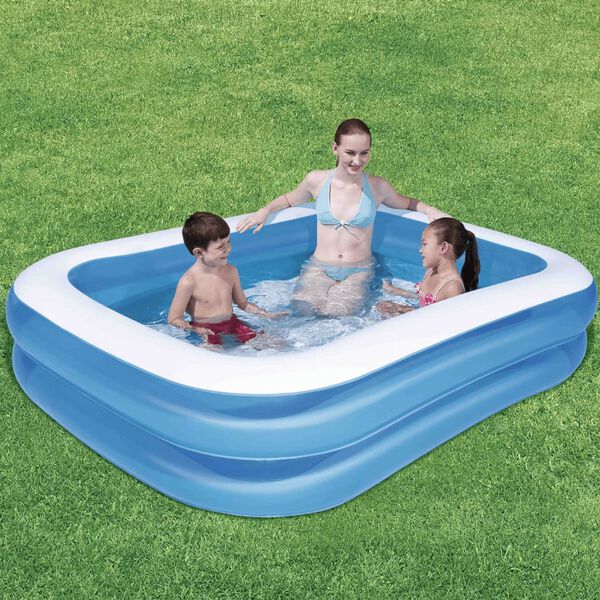 Bestway Rektangul&auml;r pool 211x132x46 cm bl&aring;