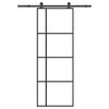 vidaXL Skjutd&ouml;rr med beslagset ESG glas och aluminium 76x205 cm