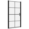 vidaXL Duschd&ouml;rr h&auml;rdat glas 100x178 cm svart