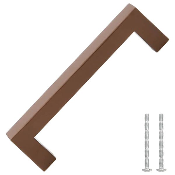 vidaXL Sk&aring;phandtag 10 st brons 128 mm rostfritt st&aring;l