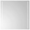 vidaXL LED Badrumsspegel med spegel Transparent 50 x 50 cm h&auml;rdat glas
