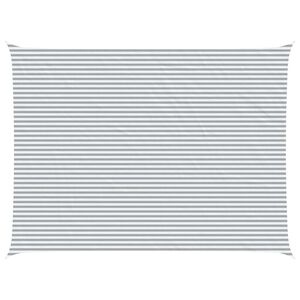 vidaXL Solskugge segel Ljusgr&aring; och vit. 8 x 6 m 100% polyester oxford