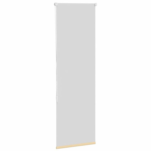 vidaXL Rullgardin m&ouml;rkl&auml;ggningsbeige 45x175 cm tyg bredd 40,7 cm