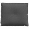 vidaXL Ryggkudde M&ouml;rkgr&aring; 60 x 50 cm Kordread tyg