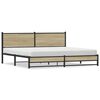 vidaXL S&auml;ngram utan madrass metall sonoma-ek 193x203 cm