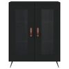 vidaXL Högskåp svart 69,5x34x180 cm konstruerat trä