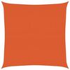 vidaXL Solsegel 160 g/m&sup2; fyrkantig orange 4x4 m HDPE