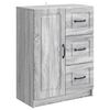 vidaXL Sideboard Gr&aring; sonoma-ek 66 x 34,5 x 87 cm Konstruerat tr&auml;