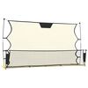 vidaXL Fotbollsn&auml;t med rebounder svart och gul 183x85x120 cm polyester