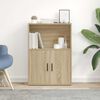vidaXL Bokhylla sonoma-ek 60x24x85 cm konstruerat tr&auml;