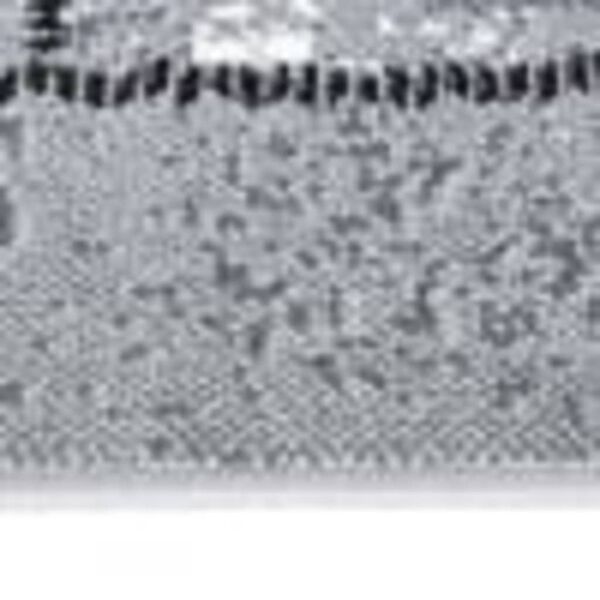 vidaXL G&aring;ngmatta gr&aring; BCF med blockm&ouml;nster 80x450 cm