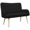 vidaXL 2-sits soffa Svart 115 x 61 x 87 cm Boucl&eacute;