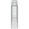 vidaXL Gabioner b&aring;gformade 14 st 200x30x100/120 cm galvaniserat j&auml;rn